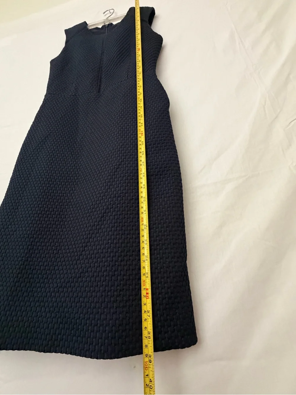 J.Crew Women’s Navy Textured Sleeveless Dress Size 0(A815)
